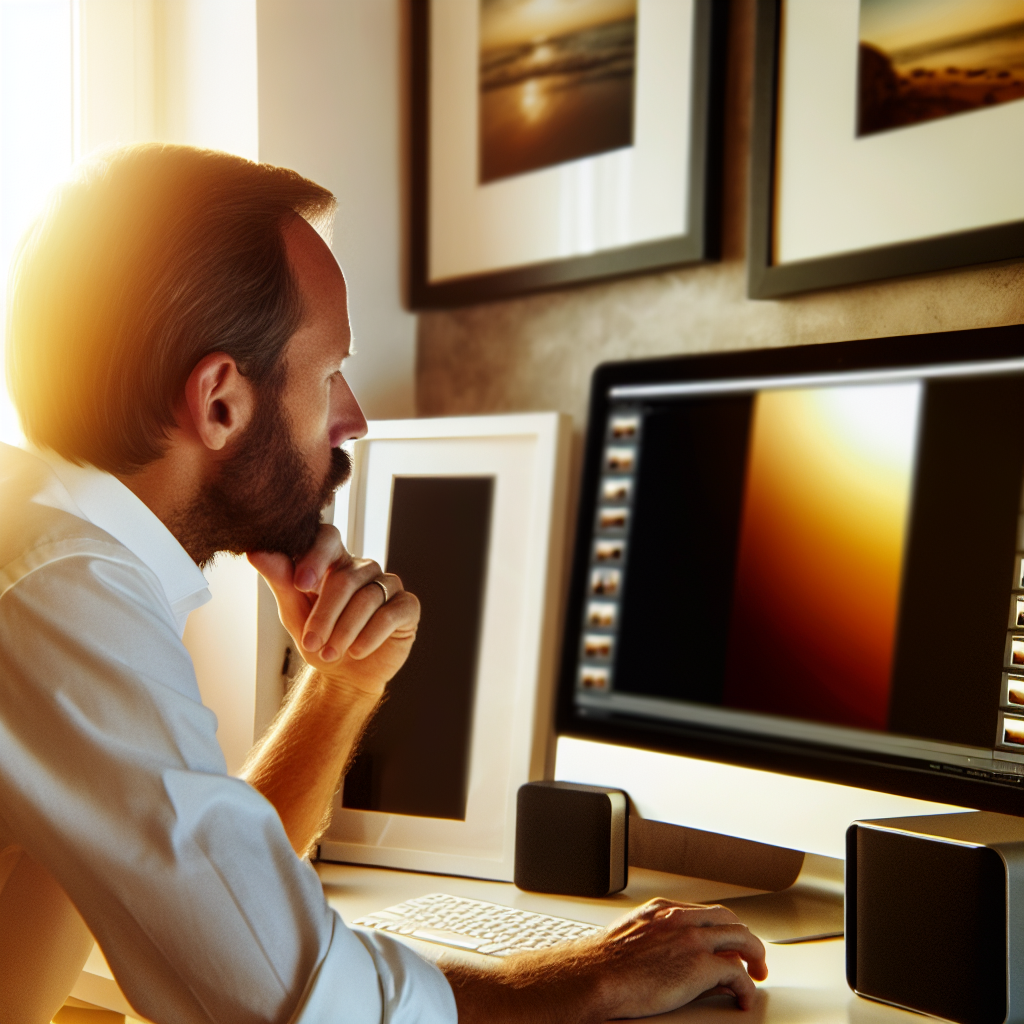 Create a photorealistic image in the style of a magazine editorial. The focus of the scene is a Caucasian male sitting a